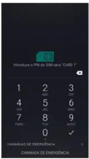 Amplicomms PowerTel M9500 - Introduzir PIN do SIM (dependendo da sua operadora|móvel) Conforme a configuraçao do seu cartao SIM, sera solicitado a introduzir o PIN do SIM. - 1