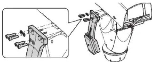 Videotec Ulisse Radical - Aufbau der Gegengewichte - 1