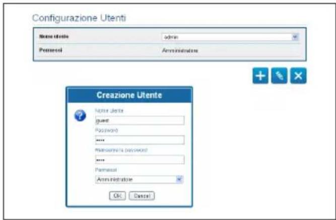 Videotec Ulisse Radical - Pagina Configurazione Utenti - 1