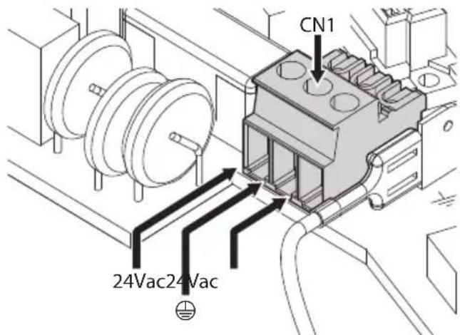 Videotec Ulisse Radical - 24Vac power line connection - 1