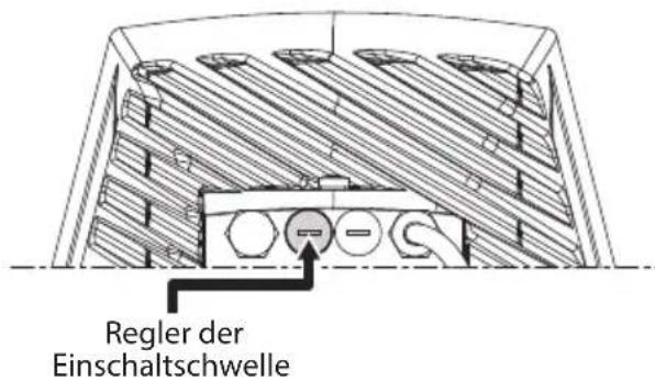 Videotec Ulisse Radical - Einstellung der Einschalschwelle der LED-Scheinwerfer. - 2