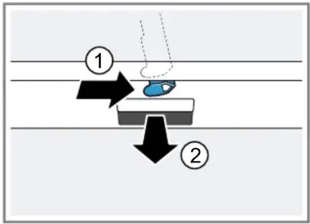 SIEMENS SN236I02KE - Ouvrir la porte de l'appareil - 1