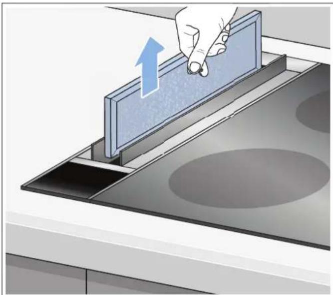 SIEMENS LF16VA570B - Rimuovere il filtrlo metallico per grassi - 2