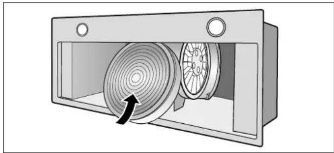SIEMENS LB78574GB - Aktivkohlefilter einbauen (Nur bei Umluftbetrieb) - 1