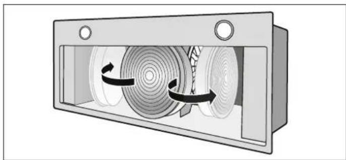 SIEMENS LB78574GB - Aktivkohlefilter einbauen (Nur bei Umluftbetrieb) - 2