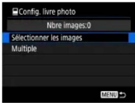 CANON PowerShot SX70 HS - Ajout d'images à un livre photo - 2