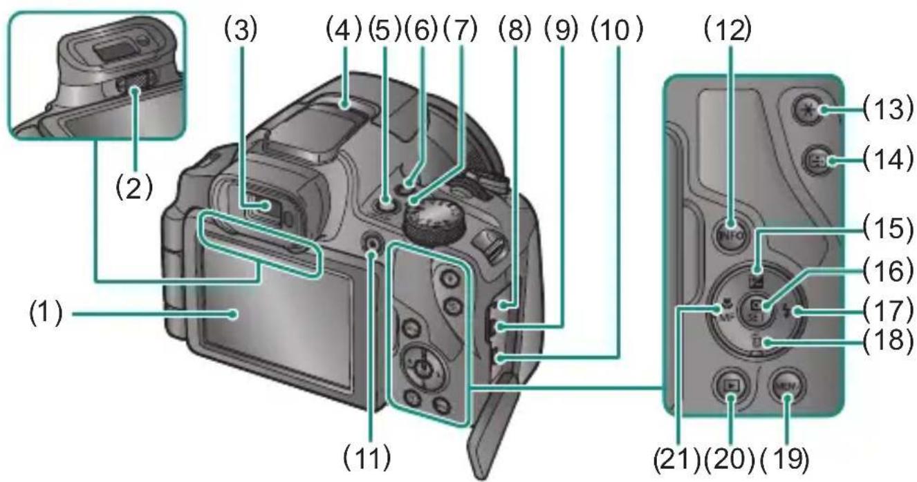 CANON PowerShot SX70 HS - Arrière - 1