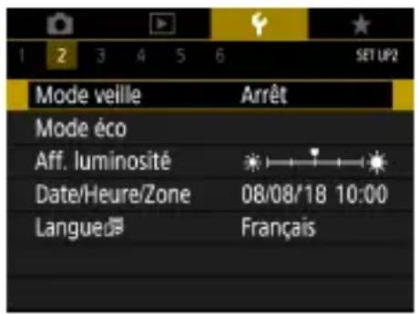 CANON PowerShot SX70 HS - Utilisation du Mode veille - 1