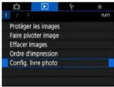 CANON PowerShot SX70 HS - Ajout d'images à un livre photo - 1