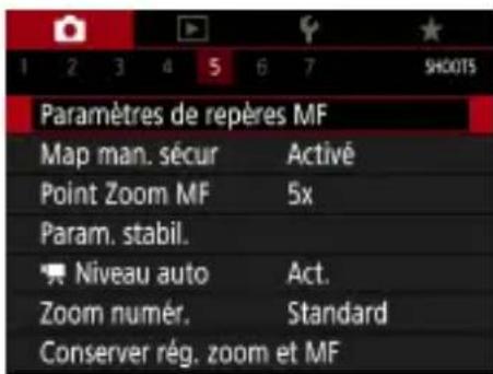CANON PowerShot SX70 HS - Identification facile de la zone de mise au point (Repère MF) - 1