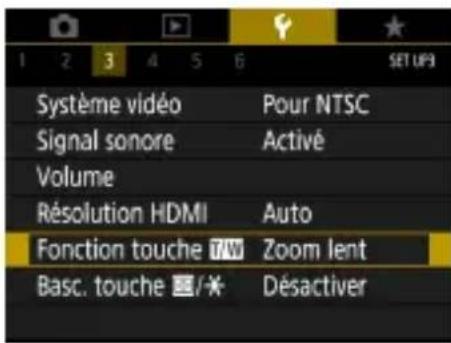 CANON PowerShot SX70 HS - Personnalisation des fonctions de la touche du zoom - 1