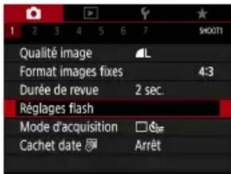 CANON PowerShot SX70 HS - Configuration des réglages du flash - 1