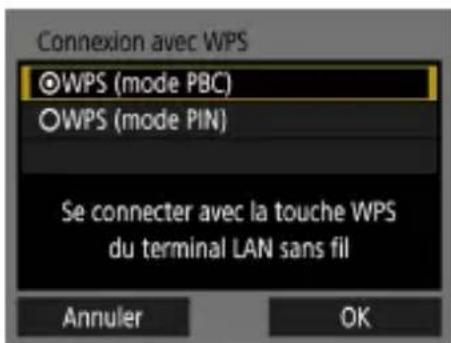 CANON PowerShot SX70 HS - Établissement d'une connexion via un point d'accès - 3
