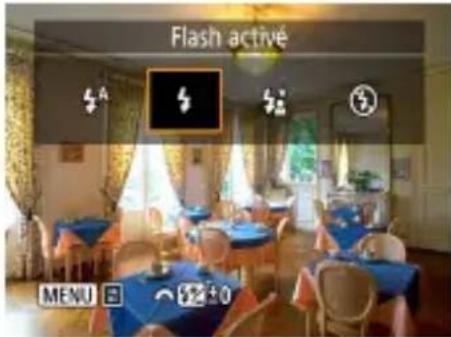 CANON PowerShot SX70 HS - Modification du mode de flash - 1