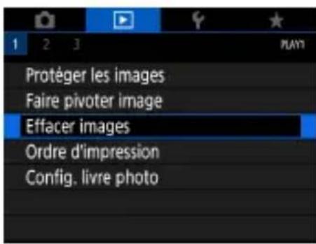 CANON PowerShot SX70 HS - Effacement de plusieurs images en une fois - 1