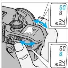 KONICA MINOLTA Dynax 9TI - While the aperture/shutter speed are displayed in P-mode... - 1
