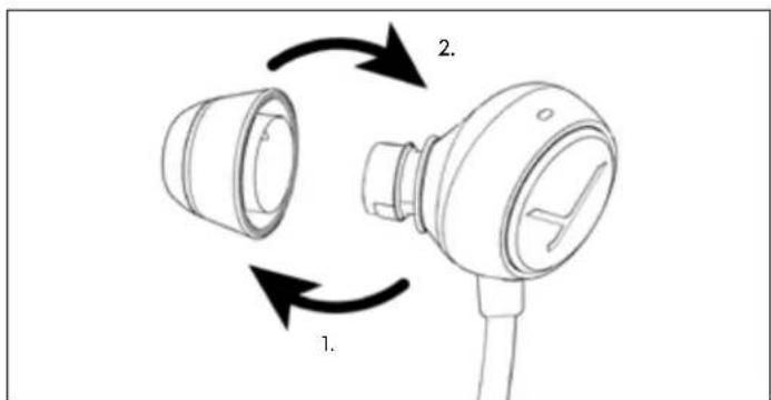 BEYERDYNAMIC Blue Byrd - Selecting/changing eartips - 1