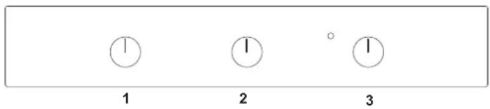 LA GERMANIA F605LAGEKGN - COMMANDES DU FOUR À 3 BOUTONS - 1