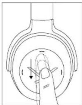 BEYERDYNAMIC Lagoon ANC Traveller - Sänka ljudvolymen for smtal: - 2