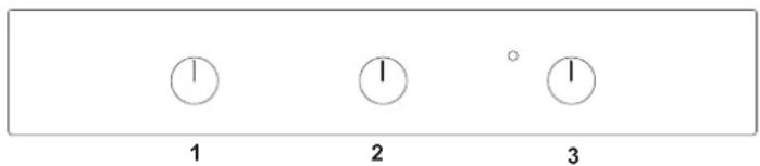 LA GERMANIA F609LAGESGN - COMMANDES DU FOUR À 2 BOUTONS - 1