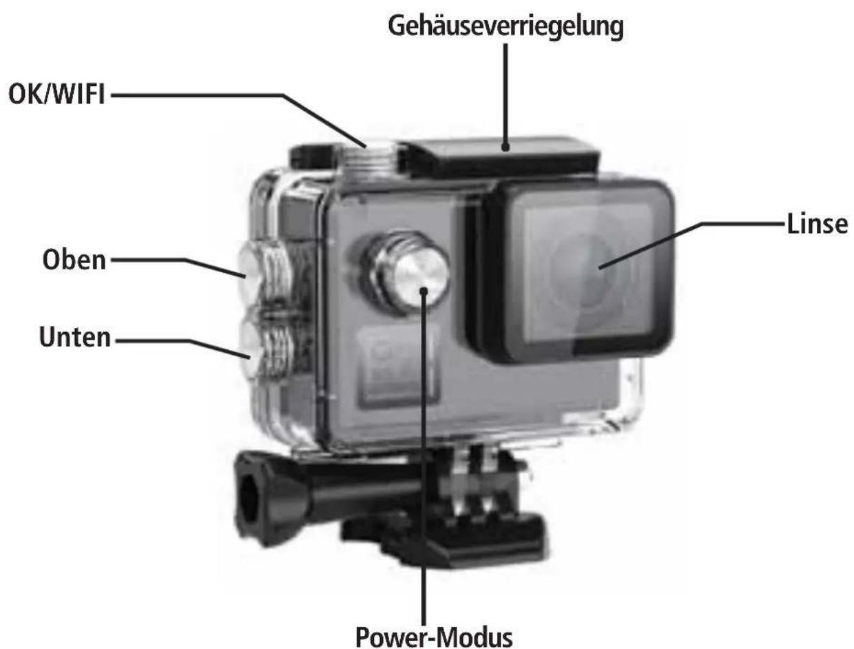 ROLLEI Actioncam 530 - Wasserdichte Gehäusebeschreibung - 1