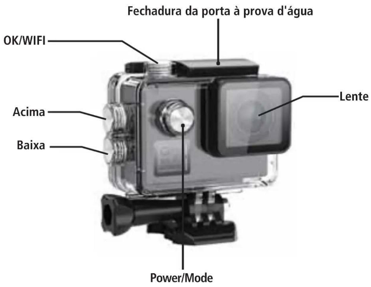 ROLLEI Actioncam 530 - Descrição do caso impermeavel - 1
