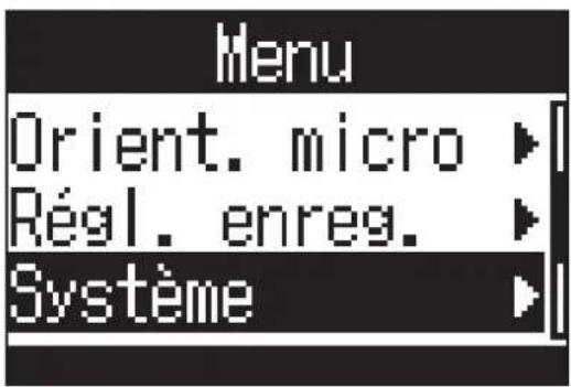 ZOOM H3VR - Pressez Ⓤ MENU - 2