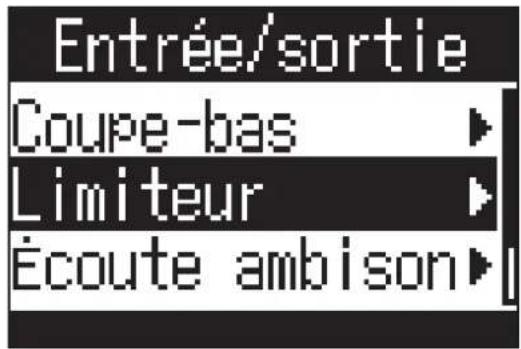ZOOM H3VR - Avec ⏻ et ⏻, sélectionnez « Entrée/sortie », et pressez ⏻/≡. - 2