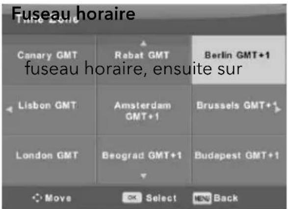 RCA RB32H1EU - Menu de l'heure - 2