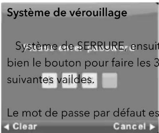 RCA RB32H1EU - Menu de verrouillage - 2
