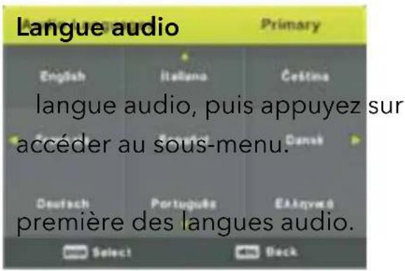 RCA RB32H1EU - Menu des paramètres - 2