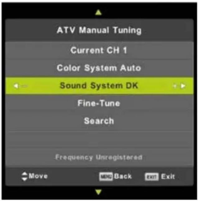 RCA RB32H1EU - Affichage manuel ATV - 1