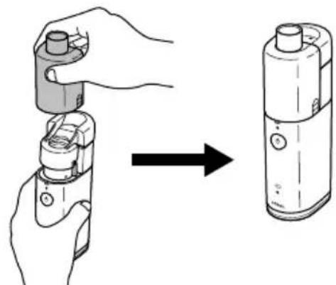 OMRON MicroAIR U100 - C6opka npnbopa n 3anpaBka KOHTeHepa dIJIeKapCTBeHHoro npenapaTa - 1
