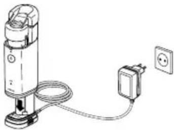 OMRON MicroAIR U100 - Conexión del adaptor de CA a launalidad principal - 2