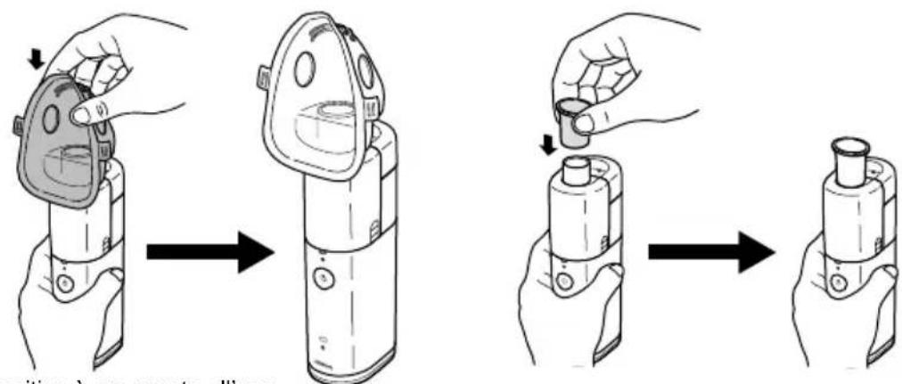 OMRON MicroAIR U100 - Montaggio dell'unità e riempimento del serbatoio del farmaco - 2
