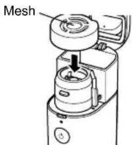 OMRON MicroAIR U100 - How to assemble the unit and fill the medication container - 3