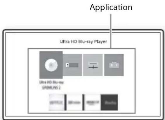 SONY UBPX800M2 - Affichage de l'écran d'accueil - 1