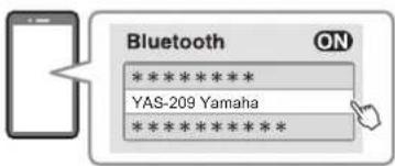 YAMAHA YAS209 - Sélectionné cette unité dans la liste. - 1