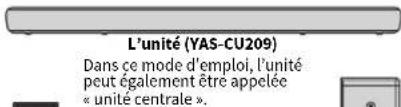 YAMAHA YAS209 - Vérification des accessoires - 1