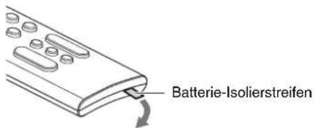 YAMAHA YAS109 - Vorbereiten der Fernbedienung - 1
