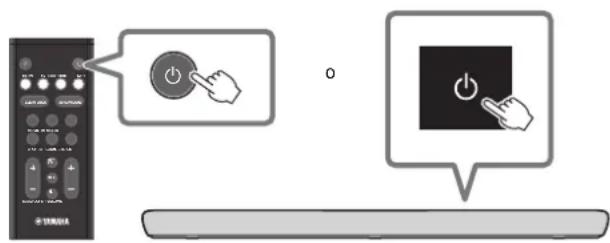 YAMAHA YAS109 - Accensione dell'unità - 1