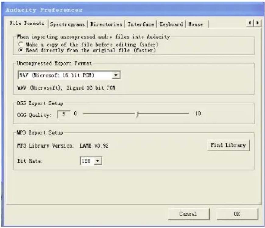 LENCO BT188 - 2.3) Preferencias de Audacity - 6