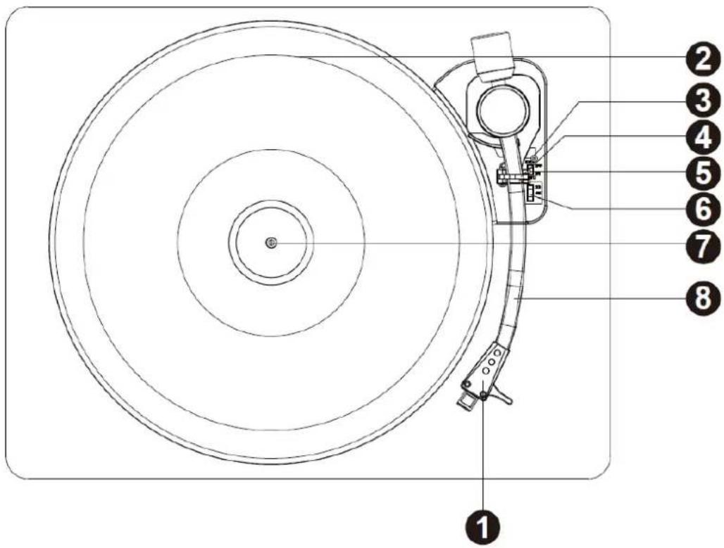 LENCO L30 - PIECES DU TOURNE-DISQUE : - 1