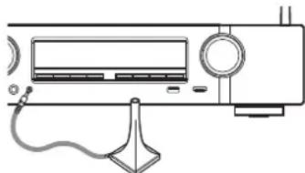 MARANTZ NR1710 - Connectez le microphone de mesures et de configuration sur la prise SETUP MIC de cet apparéil. - 1