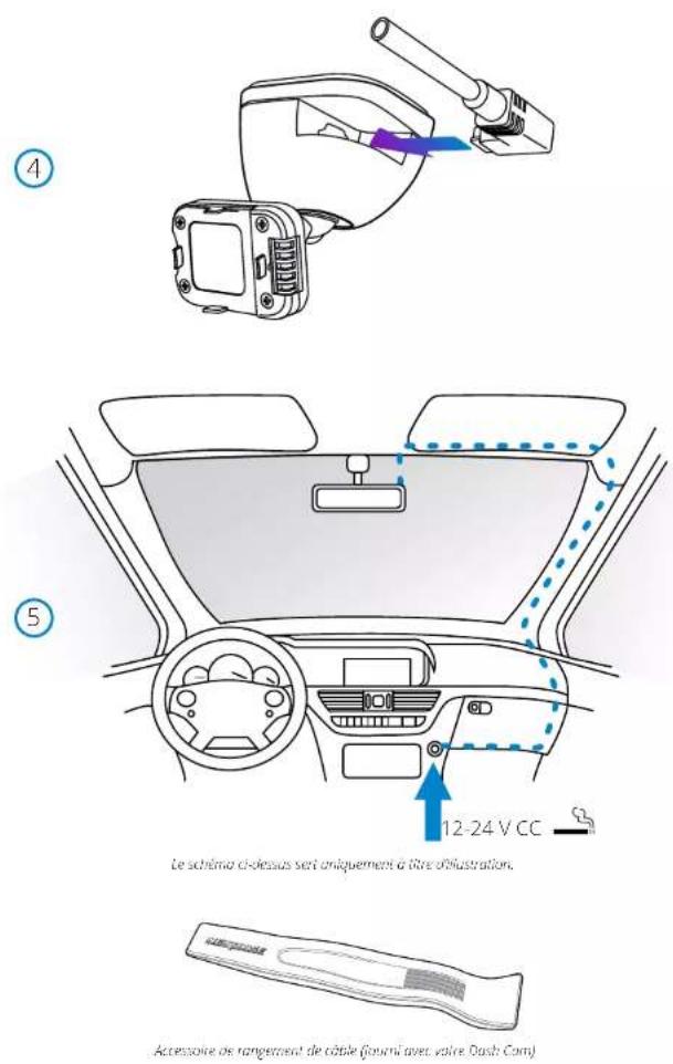 NEXT BASE 322GW - Fixer le support à la caméra Dash Cam - 1