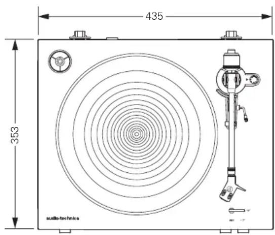 AUDIO TECHNICA ATLP3 - Dimensions - 1