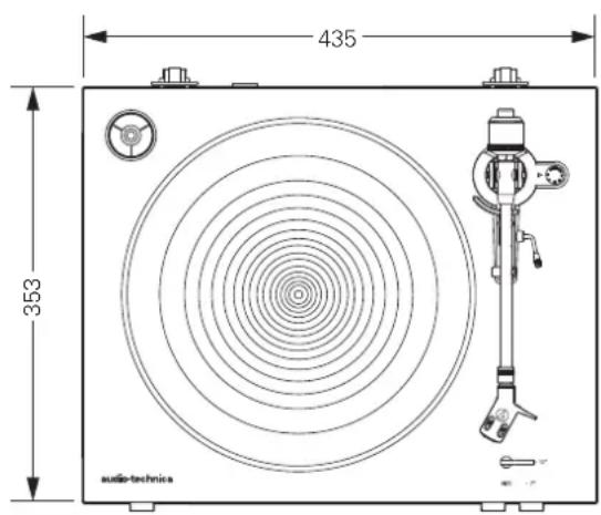 AUDIO TECHNICA ATLP3 - Maße - 1