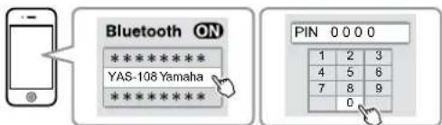 YAMAHA YAS108 - Sélectionnez « YAS-108 Yamaha » (ou « YamahaAV ») dans la liste. - 1