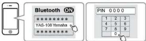 YAMAHA YAS108 - Selezionare "YAS-108 Yamaha" (o "YamahaAV") dall'elenco. - 1