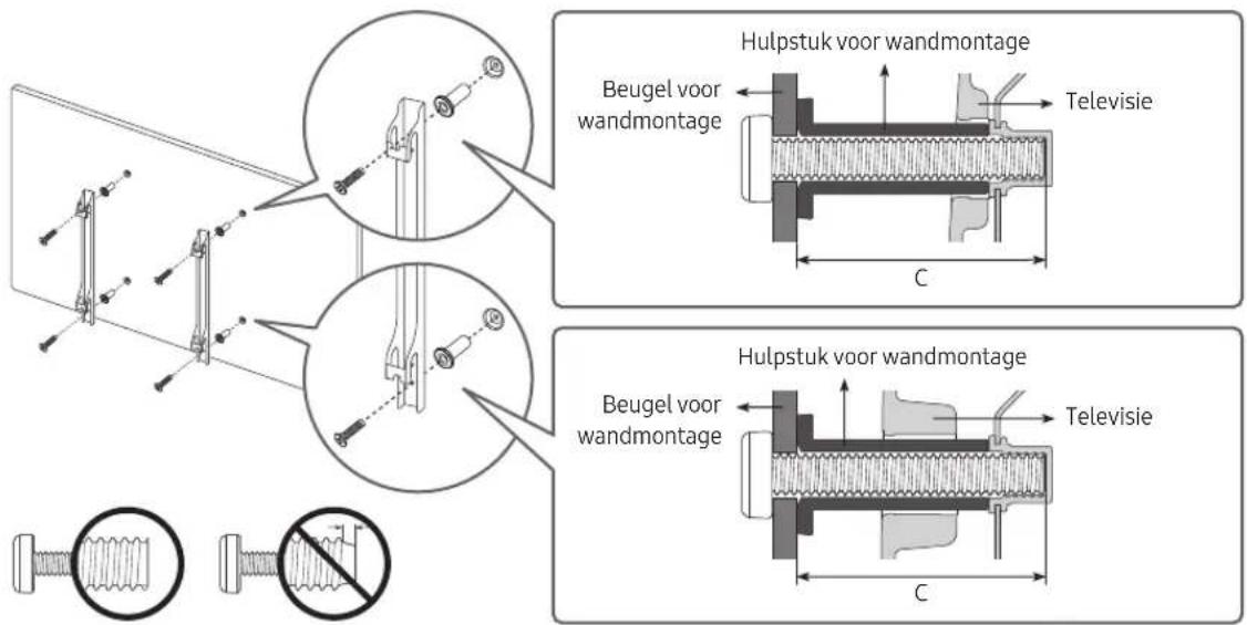 SAMSUNG QLED QE43Q60R - De televisie aan de wand monteren - 2
